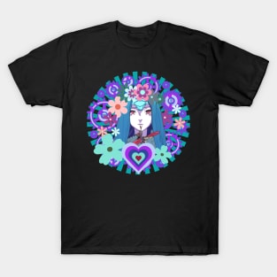 Steampunk Dragonfly Mechanical Ghost Girl No. 1 T-Shirt